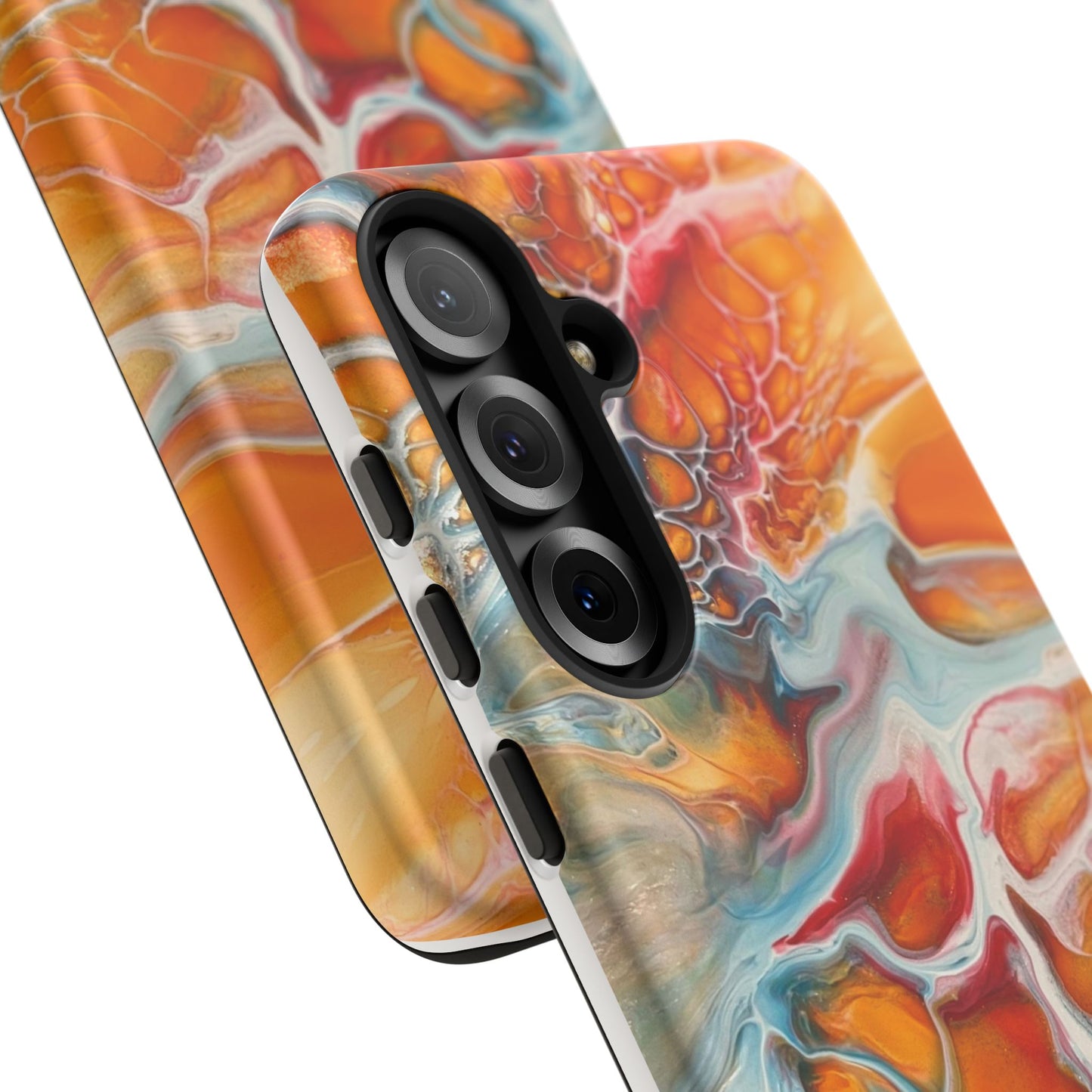 Phone Case - Abstract Orange Lightning Art for Orange Creamsicle Lovers