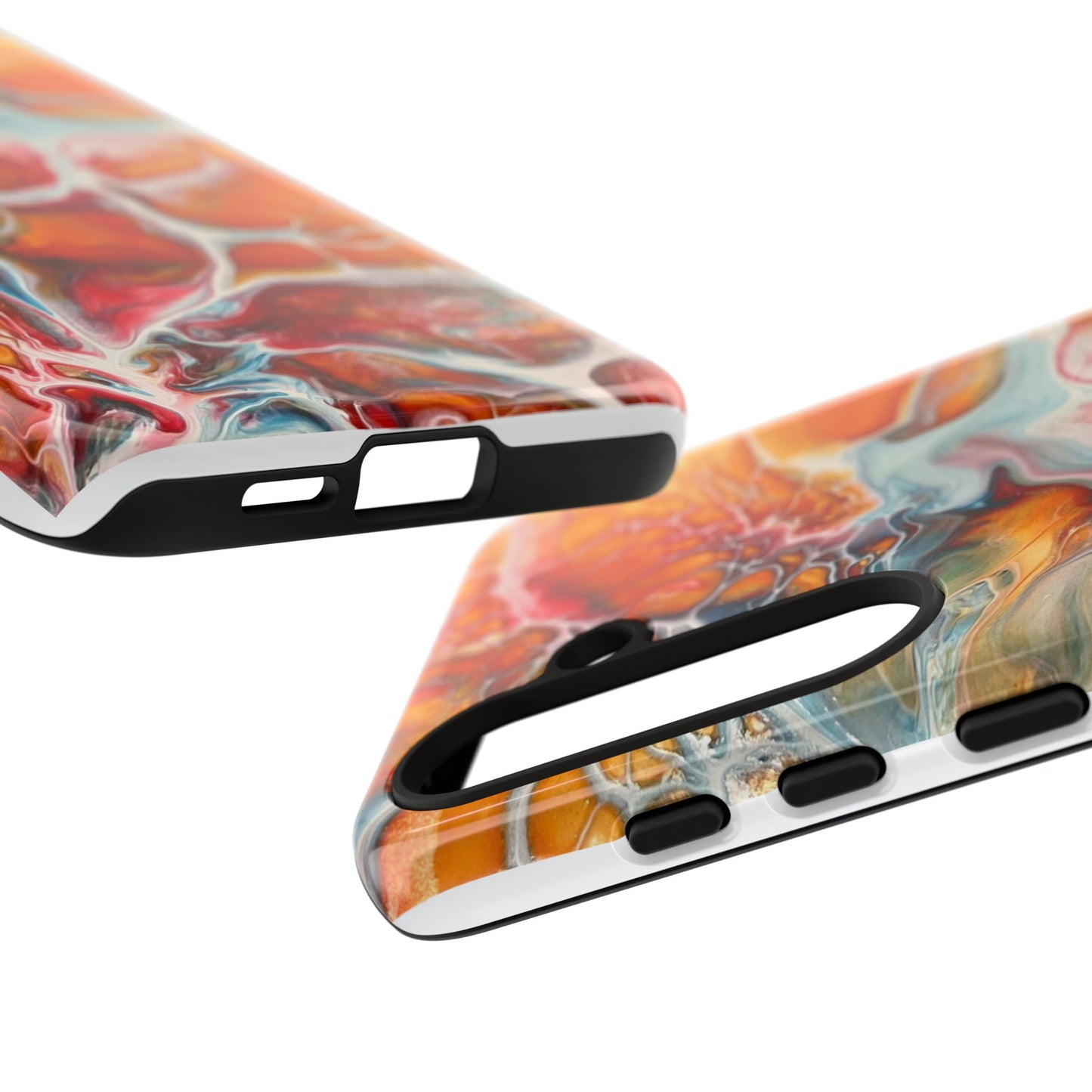 Phone Case - Abstract Orange Lightning Art for Orange Creamsicle Lovers