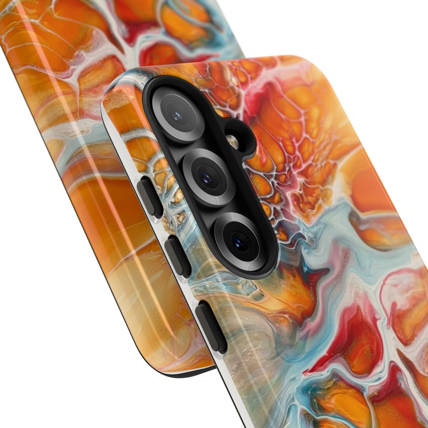 Phone Case - Abstract Orange Lightning Art for Orange Creamsicle Lovers