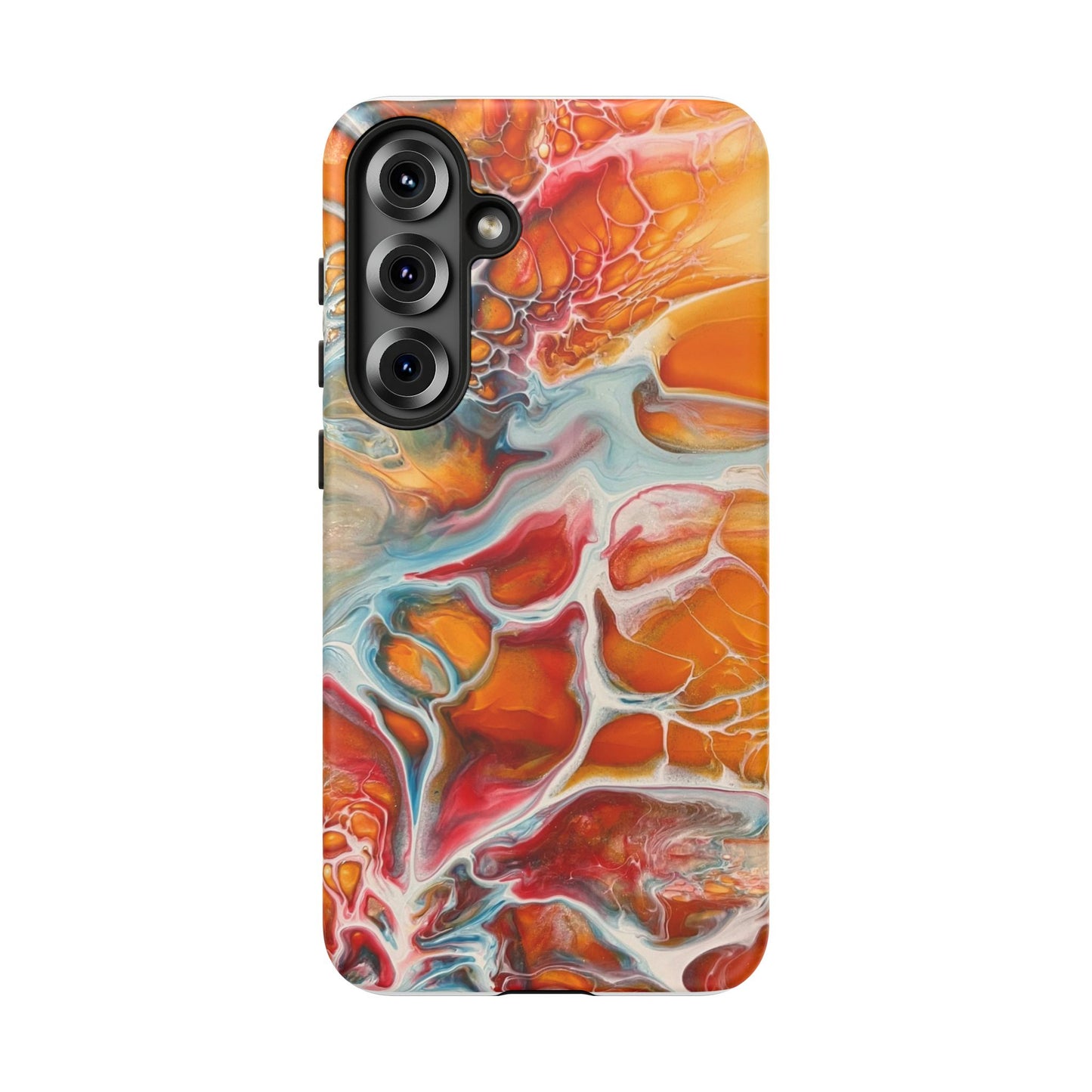 Phone Case - Abstract Orange Lightning Art for Orange Creamsicle Lovers