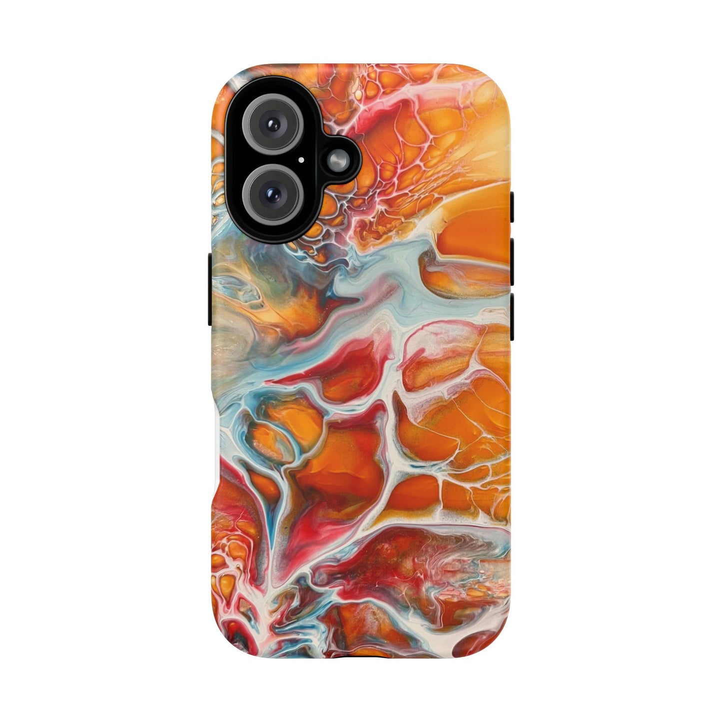 Phone Case - Abstract Orange Lightning Art for Orange Creamsicle Lovers