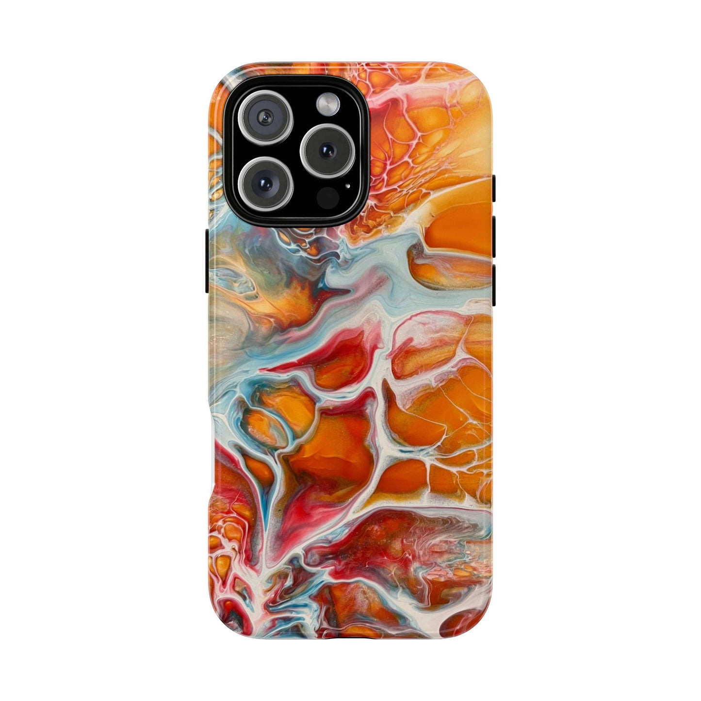 Phone Case - Abstract Orange Lightning Art for Orange Creamsicle Lovers