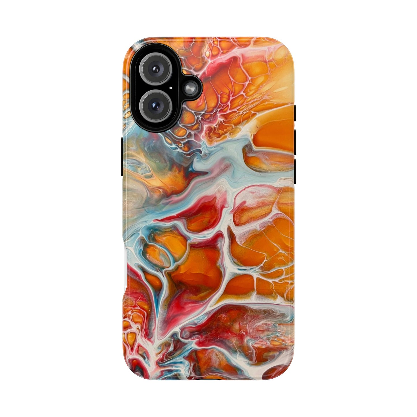 Phone Case - Abstract Orange Lightning Art for Orange Creamsicle Lovers