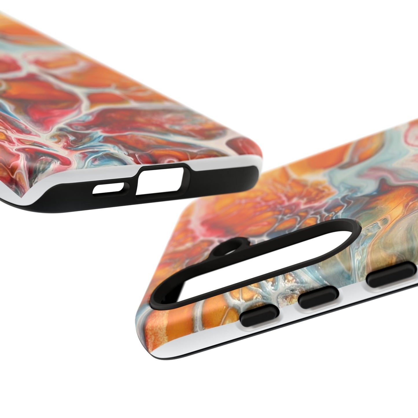 Phone Case - Abstract Orange Lightning Art for Orange Creamsicle Lovers