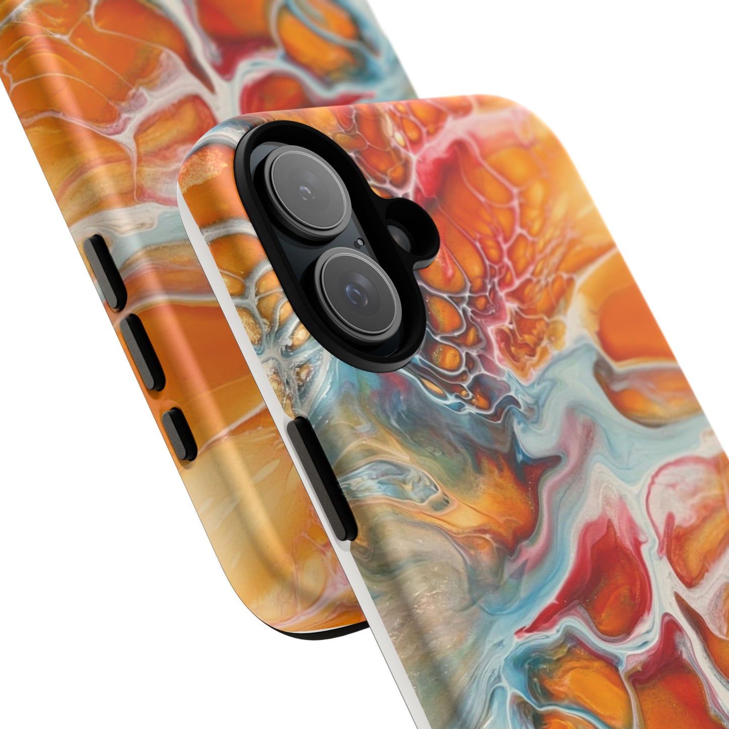 Phone Case - Abstract Orange Lightning Art for Orange Creamsicle Lovers