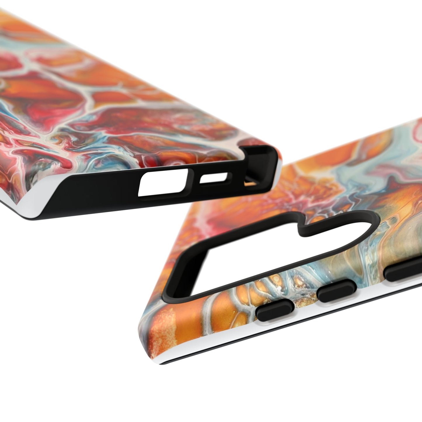 Phone Case - Abstract Orange Lightning Art for Orange Creamsicle Lovers