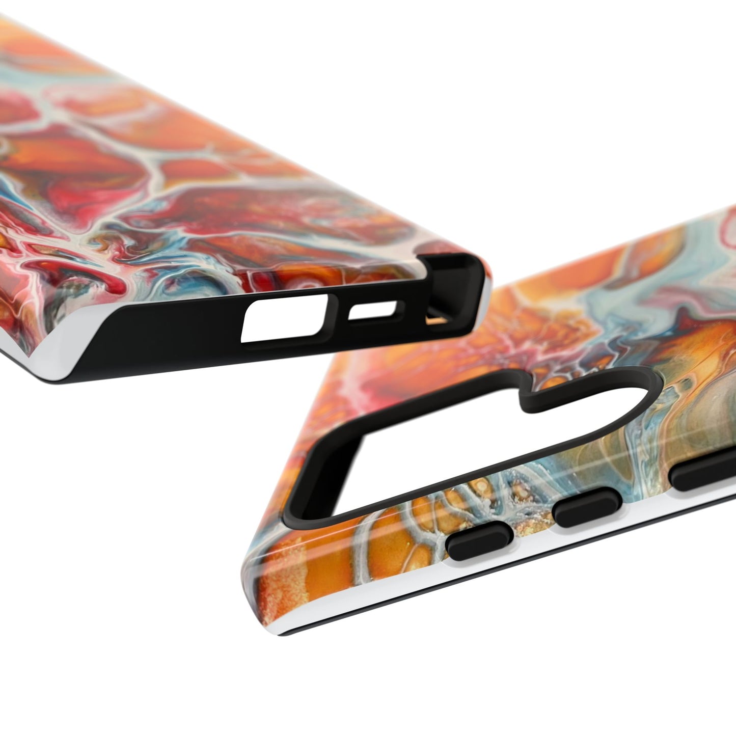 Phone Case - Abstract Orange Lightning Art for Orange Creamsicle Lovers