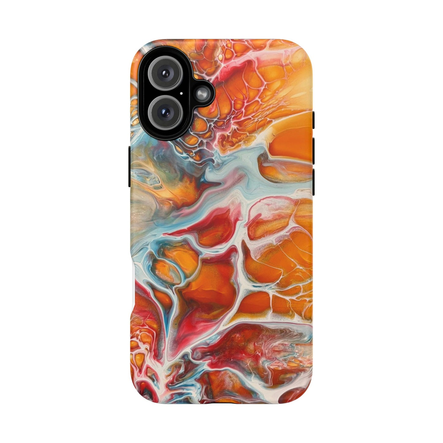 Phone Case - Abstract Orange Lightning Art for Orange Creamsicle Lovers