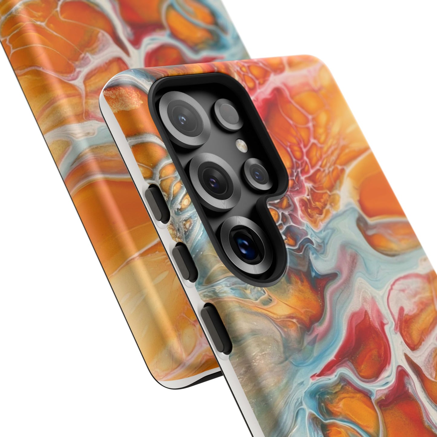 Phone Case - Abstract Orange Lightning Art for Orange Creamsicle Lovers
