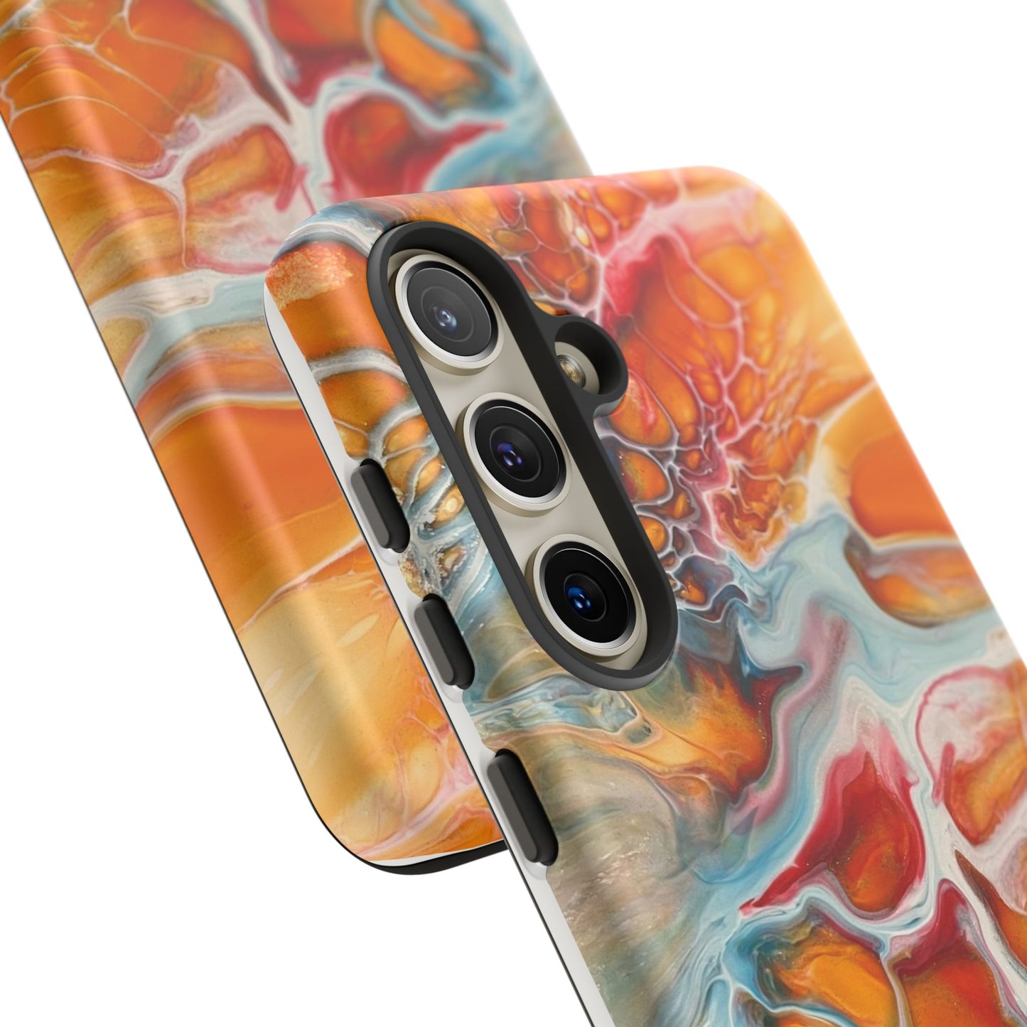 Phone Case - Abstract Orange Lightning Art for Orange Creamsicle Lovers