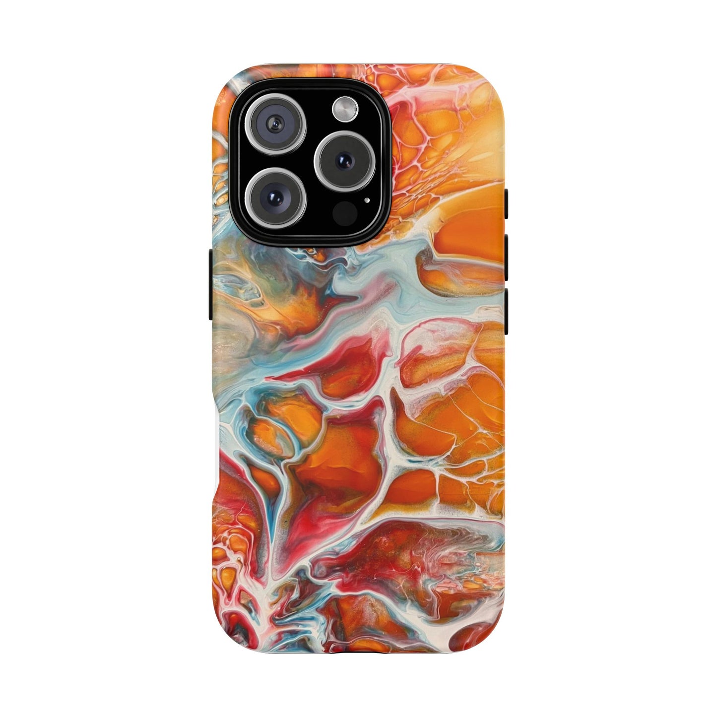 Phone Case - Abstract Orange Lightning Art for Orange Creamsicle Lovers