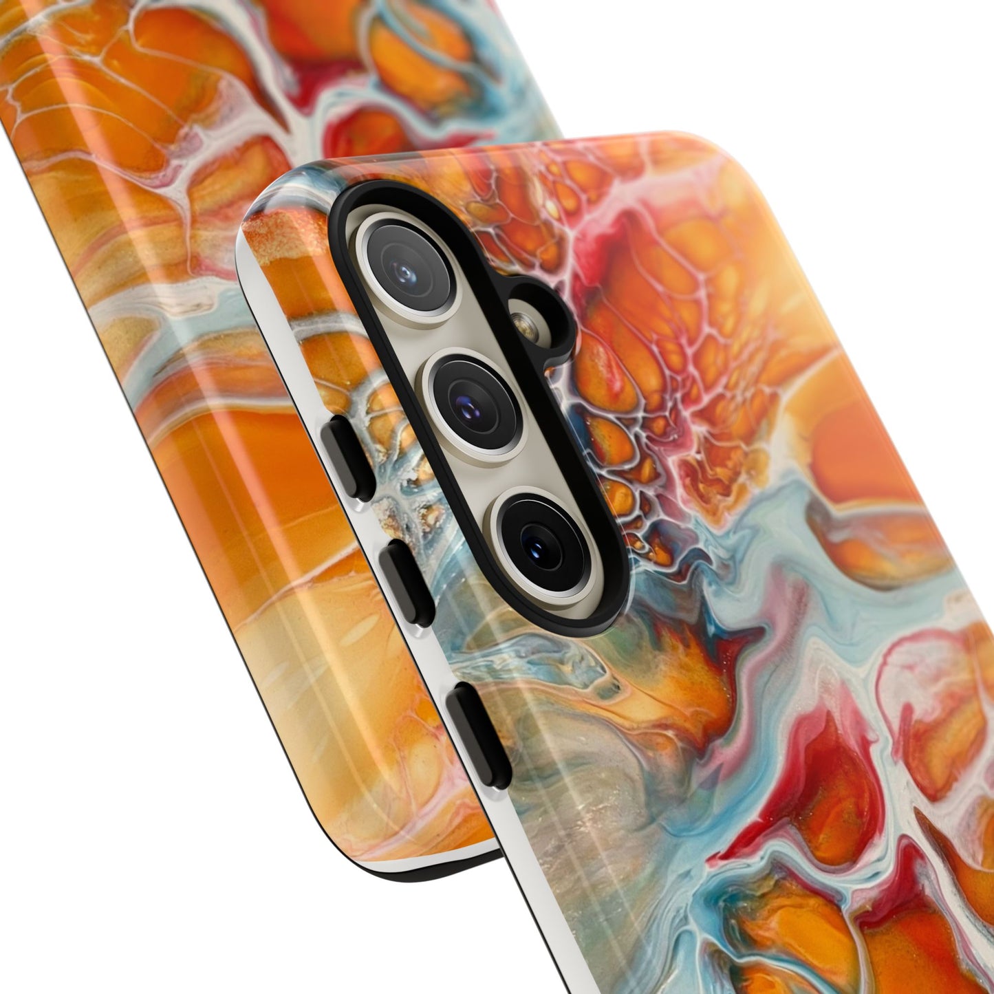Phone Case - Abstract Orange Lightning Art for Orange Creamsicle Lovers