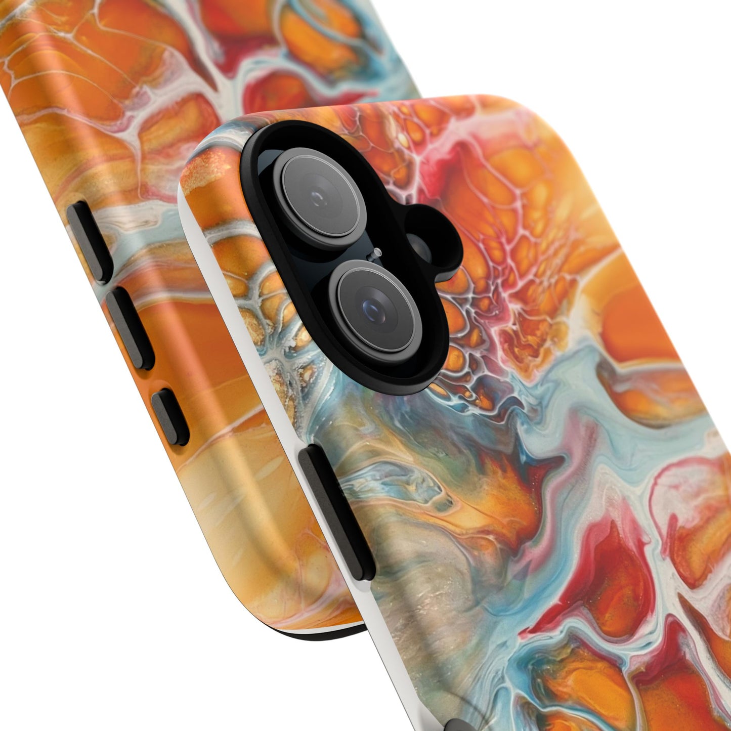 Phone Case - Abstract Orange Lightning Art for Orange Creamsicle Lovers