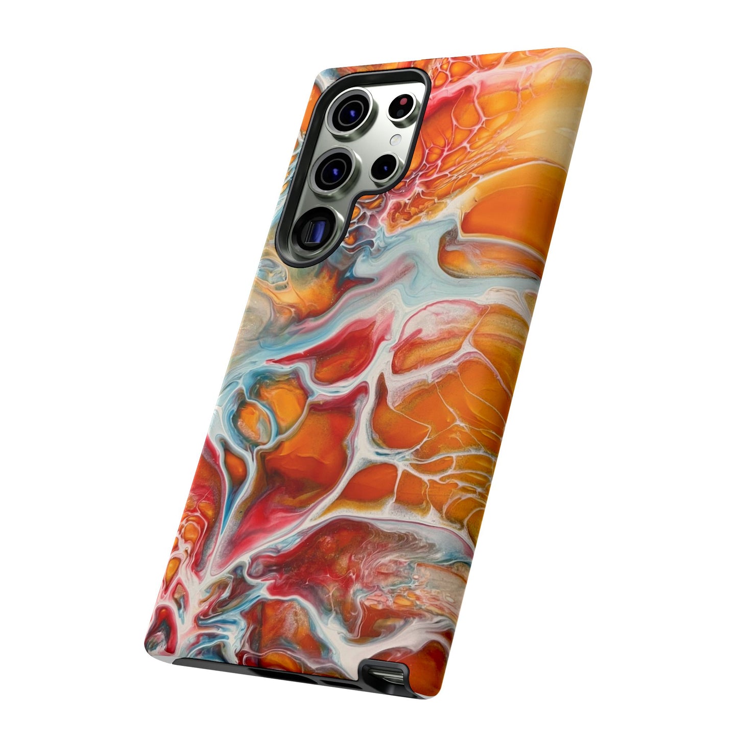 Phone Case - Abstract Orange Lightning Art for Orange Creamsicle Lovers