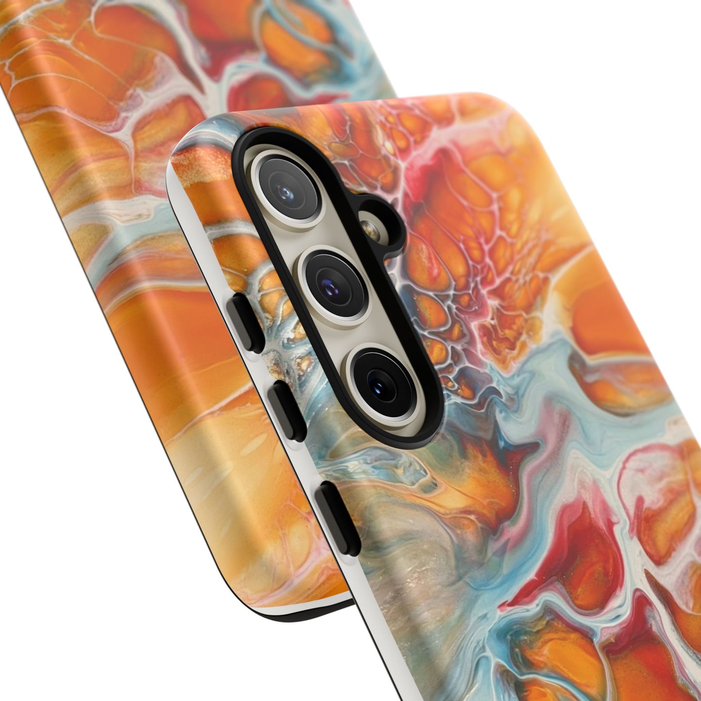 Phone Case - Abstract Orange Lightning Art for Orange Creamsicle Lovers