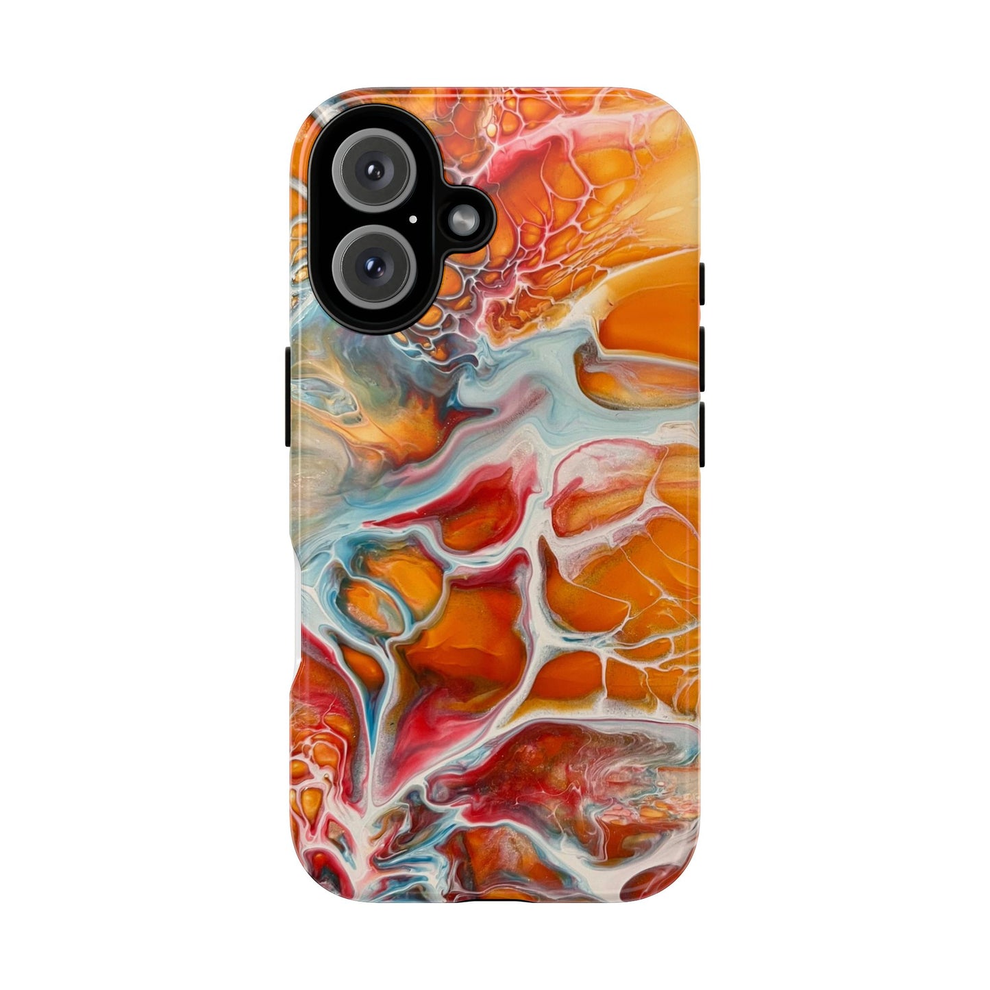 Phone Case - Abstract Orange Lightning Art for Orange Creamsicle Lovers