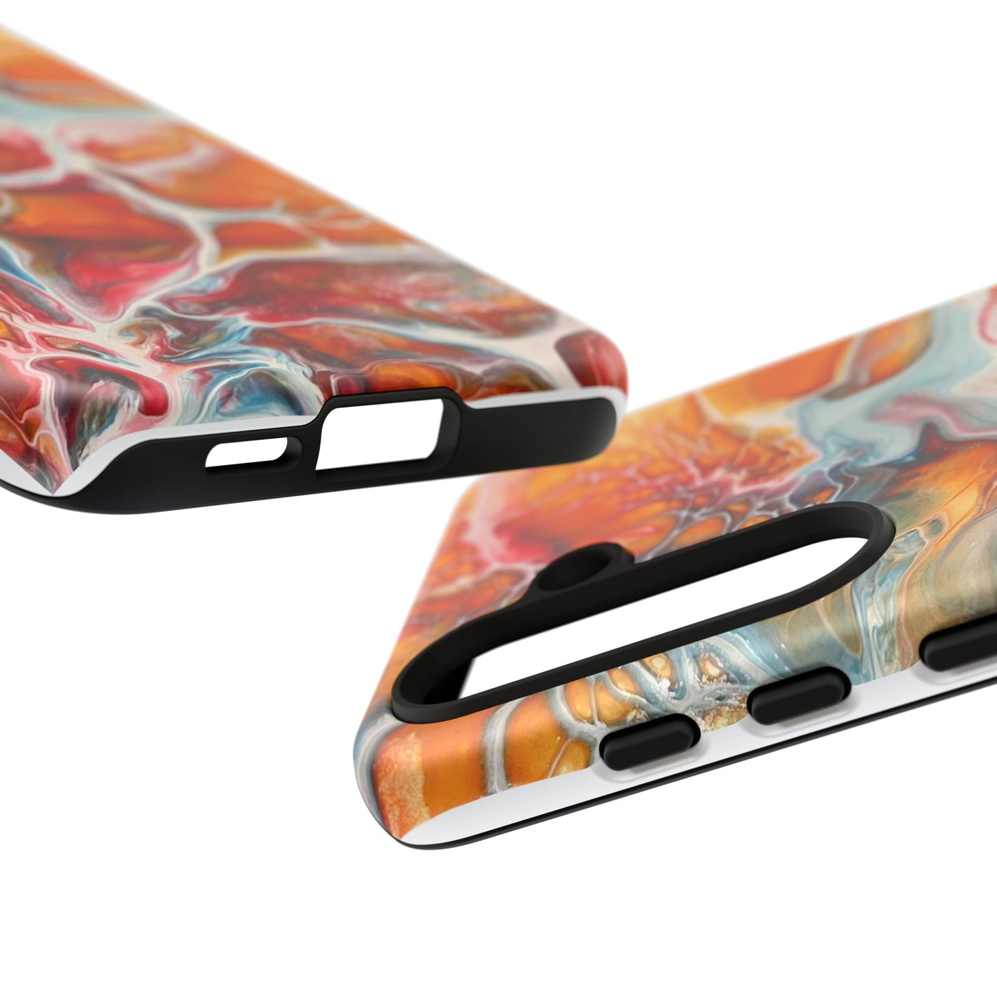 Phone Case - Abstract Orange Lightning Art for Orange Creamsicle Lovers