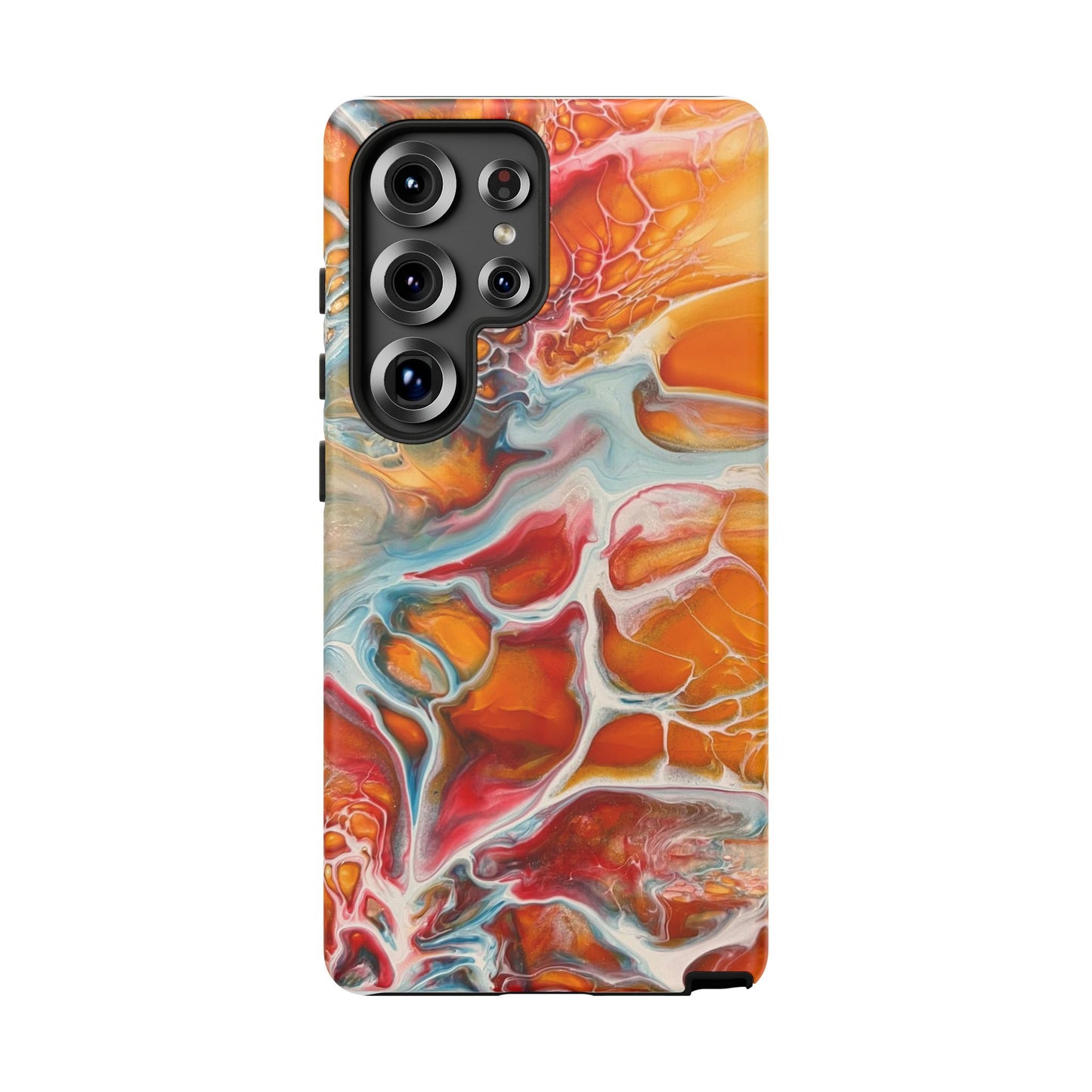 Phone Case - Abstract Orange Lightning Art for Orange Creamsicle Lovers