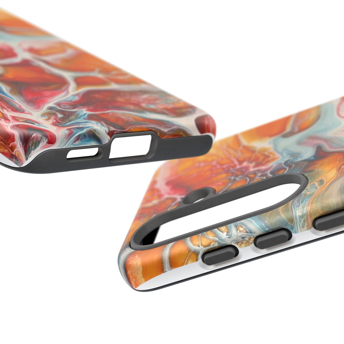 Phone Case - Abstract Orange Lightning Art for Orange Creamsicle Lovers