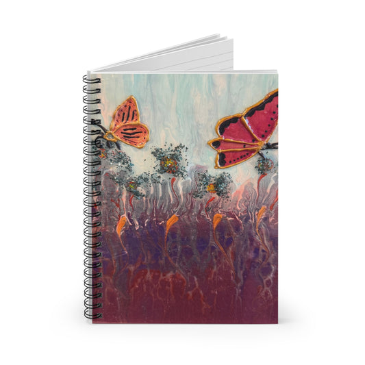 Butterfly Garden Notebook - Custom Art - Don't Mix Up With Anyone Else's Notebook