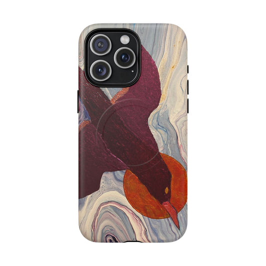 Magnetic Phone Case - Bird Flying Into The Sun - Iphone 14 15 16 17