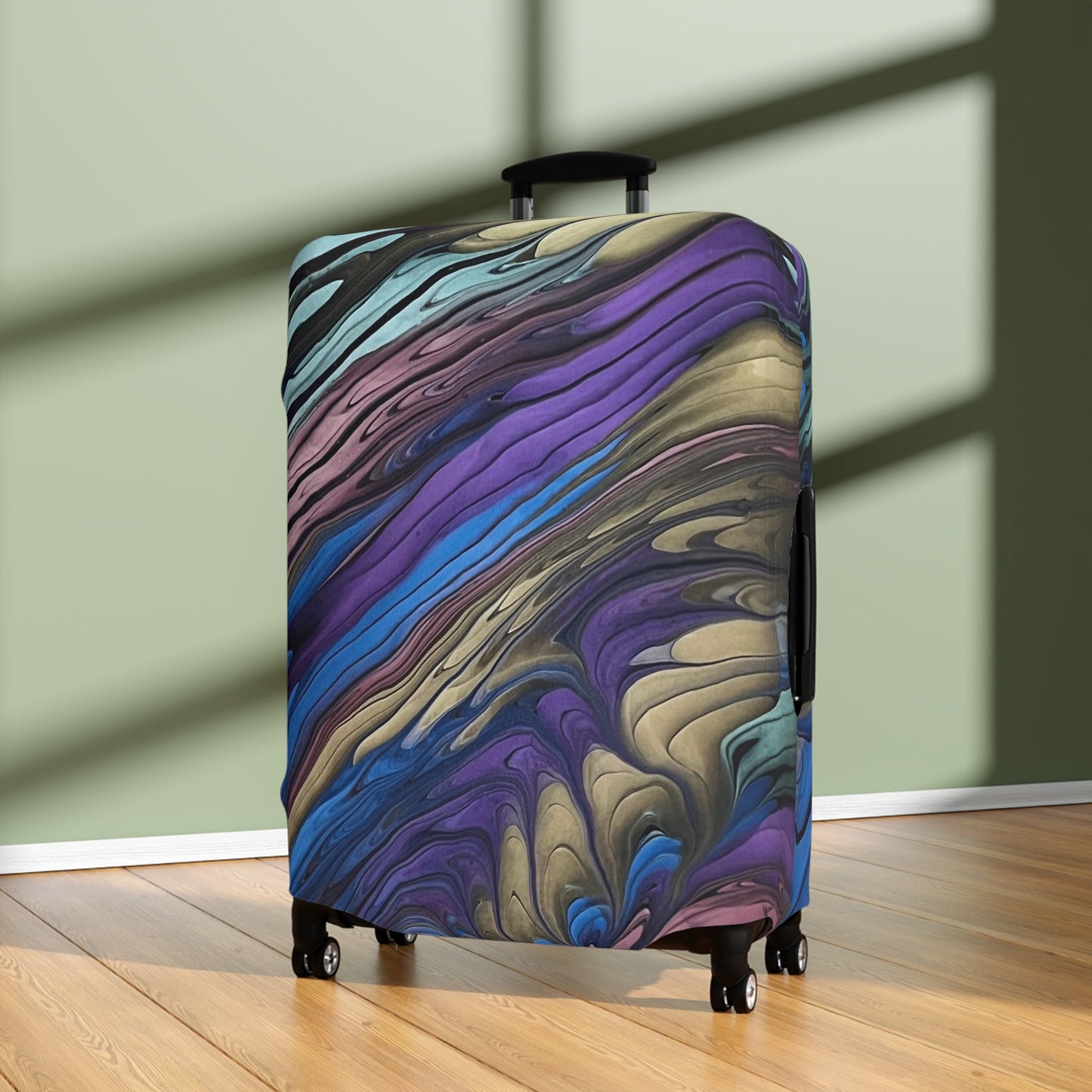 Custom Carry On Suitcase/Luggage Cover - Birdsong Lane Art