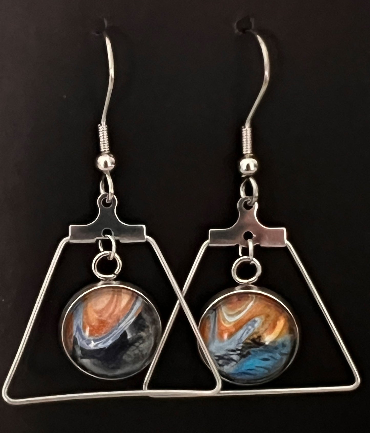 Blue earrings