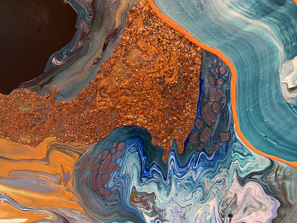 Where the Wind and Water Collide - 36x36 painting