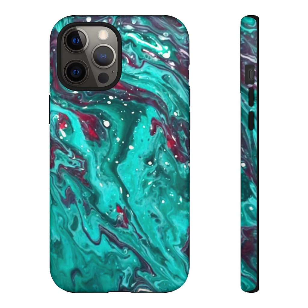 Teal Art iPhone and Samsung Cellphone Cases
