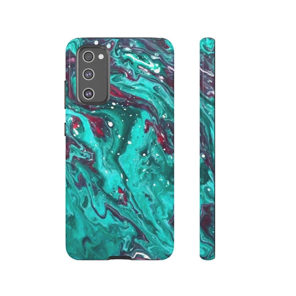 Teal Art iPhone and Samsung Cellphone Cases