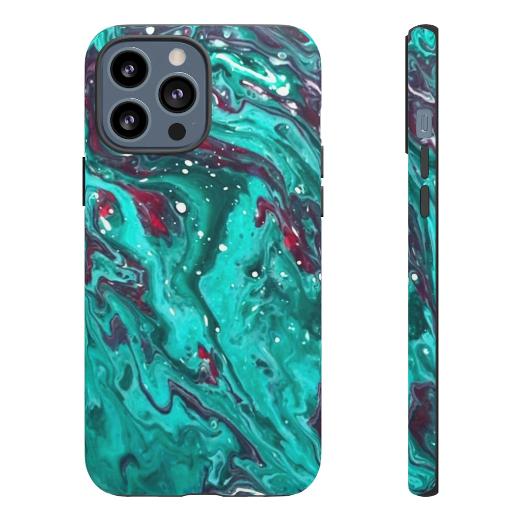 Teal Art iPhone and Samsung Cellphone Cases