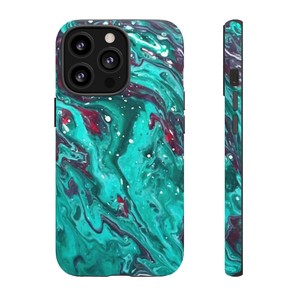 Teal Art iPhone and Samsung Cellphone Cases
