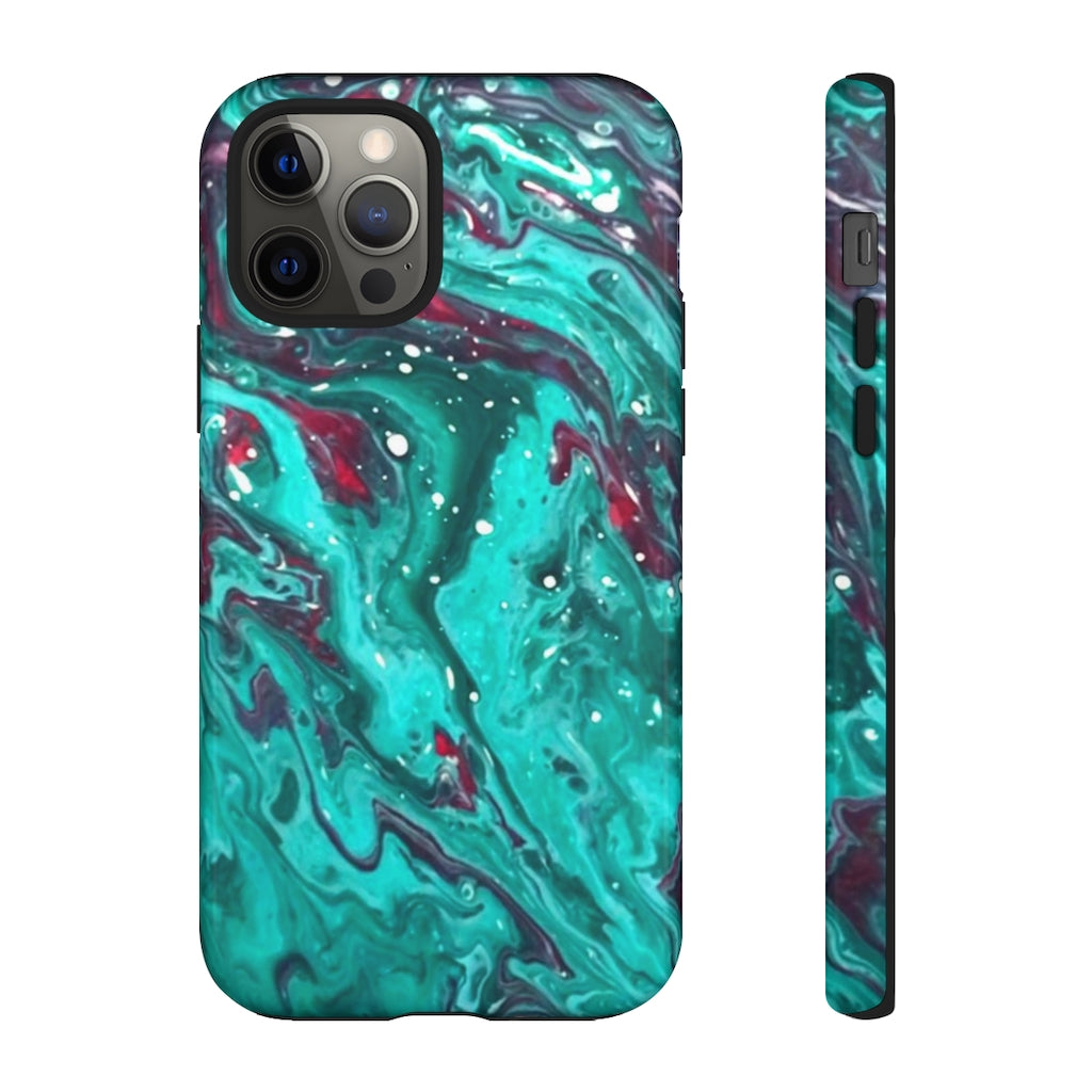 Teal Art iPhone and Samsung Cellphone Cases