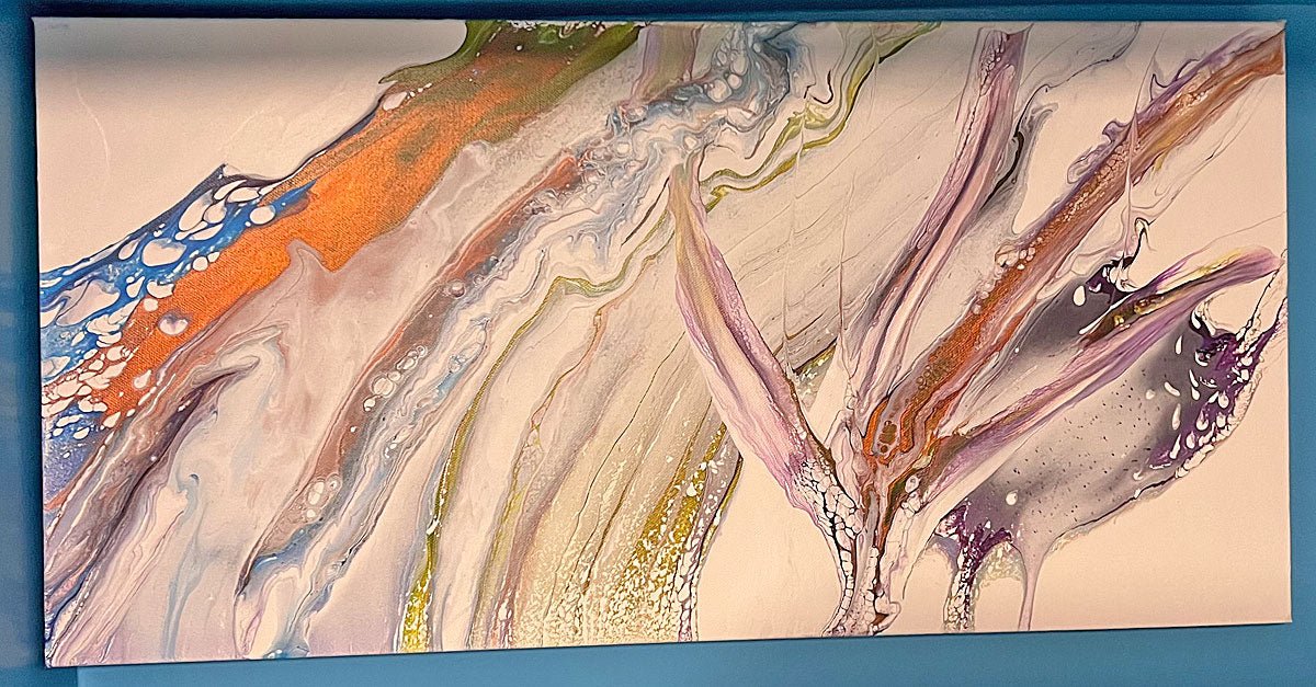 Handmade Wall Art: Flowing In the Wind - Birdsong Lane Art
