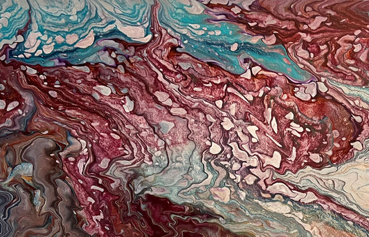 Life is a Series of Squiggles Handmade Painting - Birdsong Lane Art