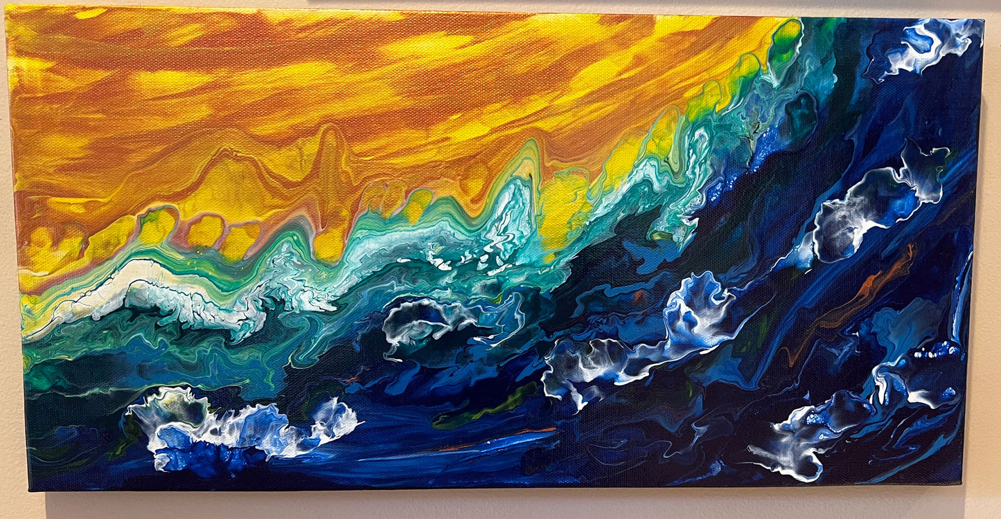 Stormy Seas, Coppery Skies - Birdsong Lane Art