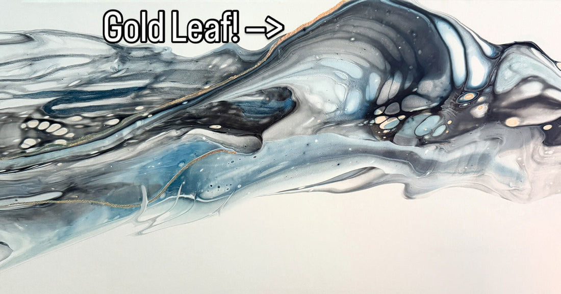 Custom Art for a Black, White, and Gold Bathroom - Birdsong Lane Art