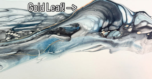 Custom Art for a Black, White, and Gold Bathroom - Birdsong Lane Art