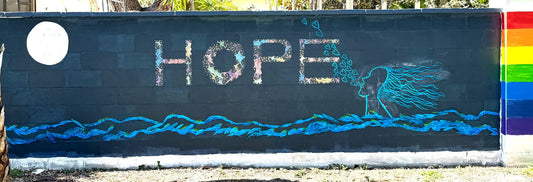 Welcome to the Wall of Hope, Love, Joy, and Kindness - Birdsong Lane Art