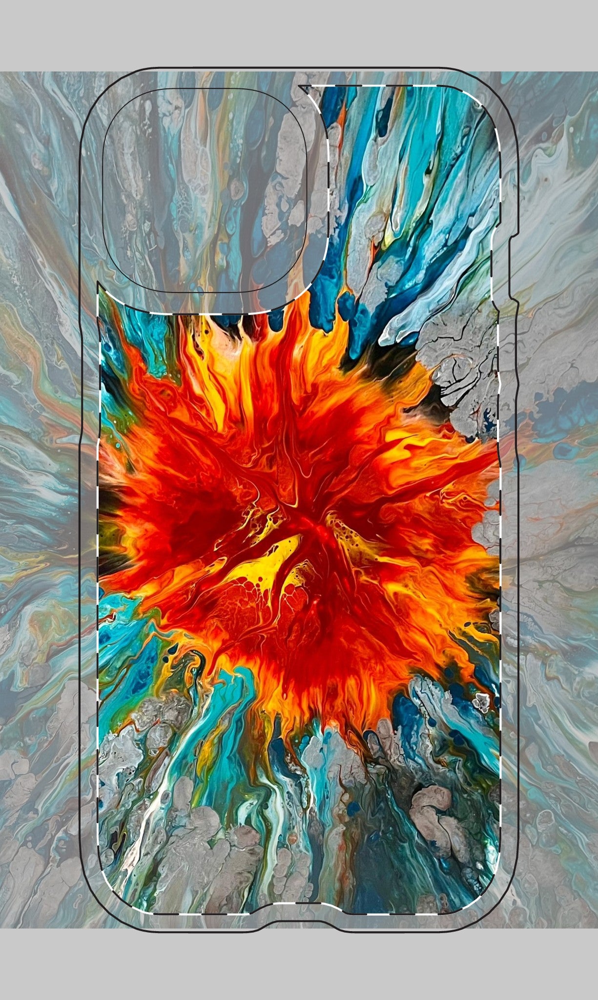 Ocean Fire Cell Phone Magnetic Case
