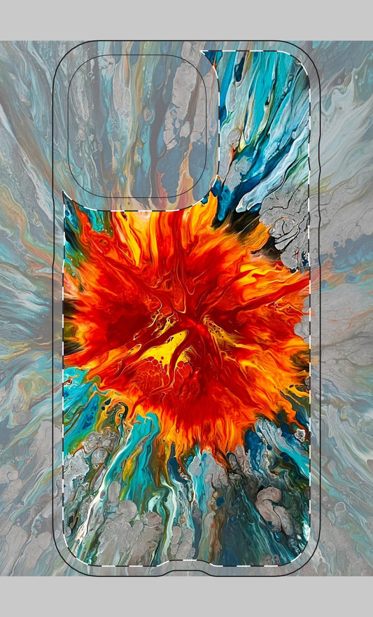 Ocean Fire Cell Phone Magnetic Case