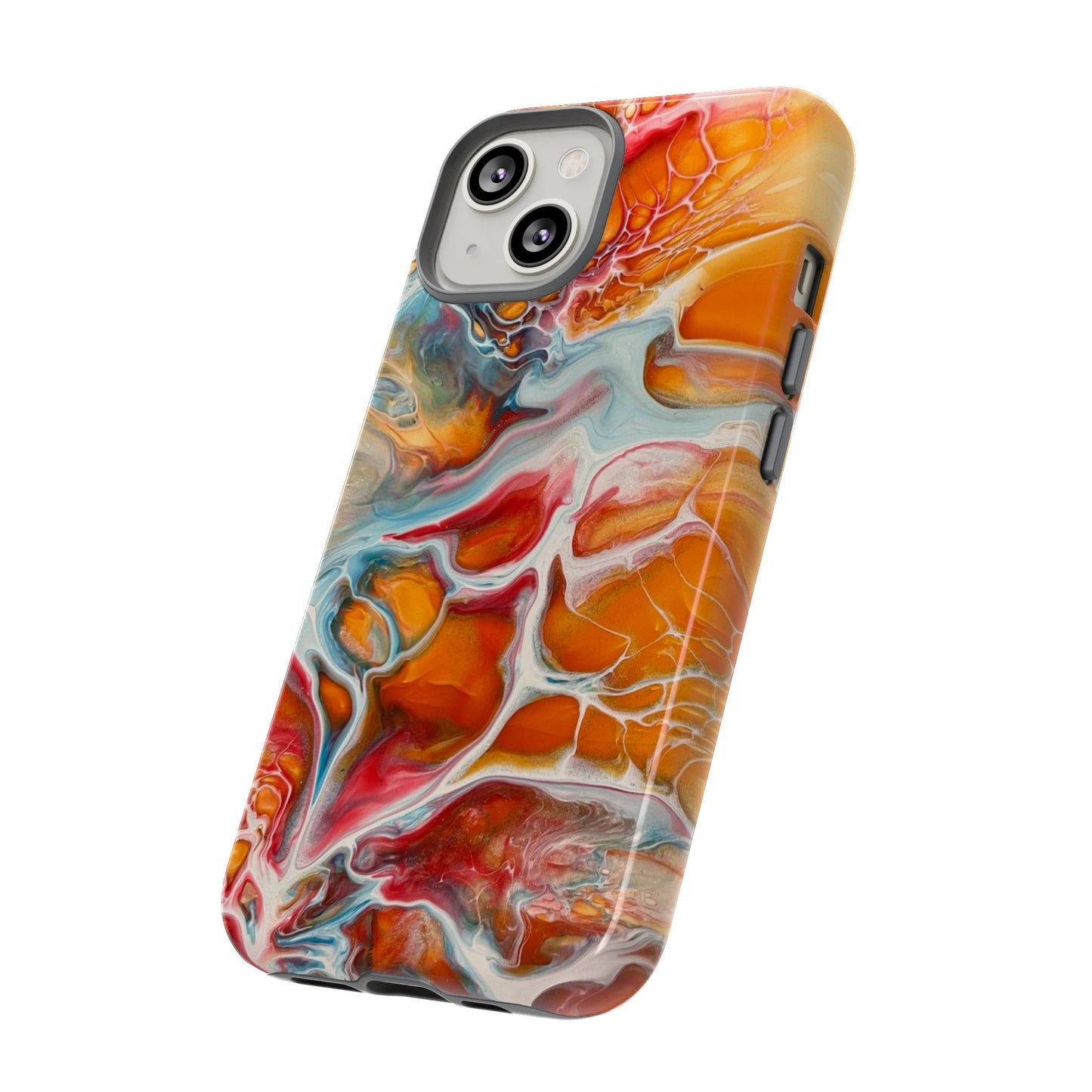 Phone Case - Abstract Orange Lightning Art for Orange Creamsicle Lovers