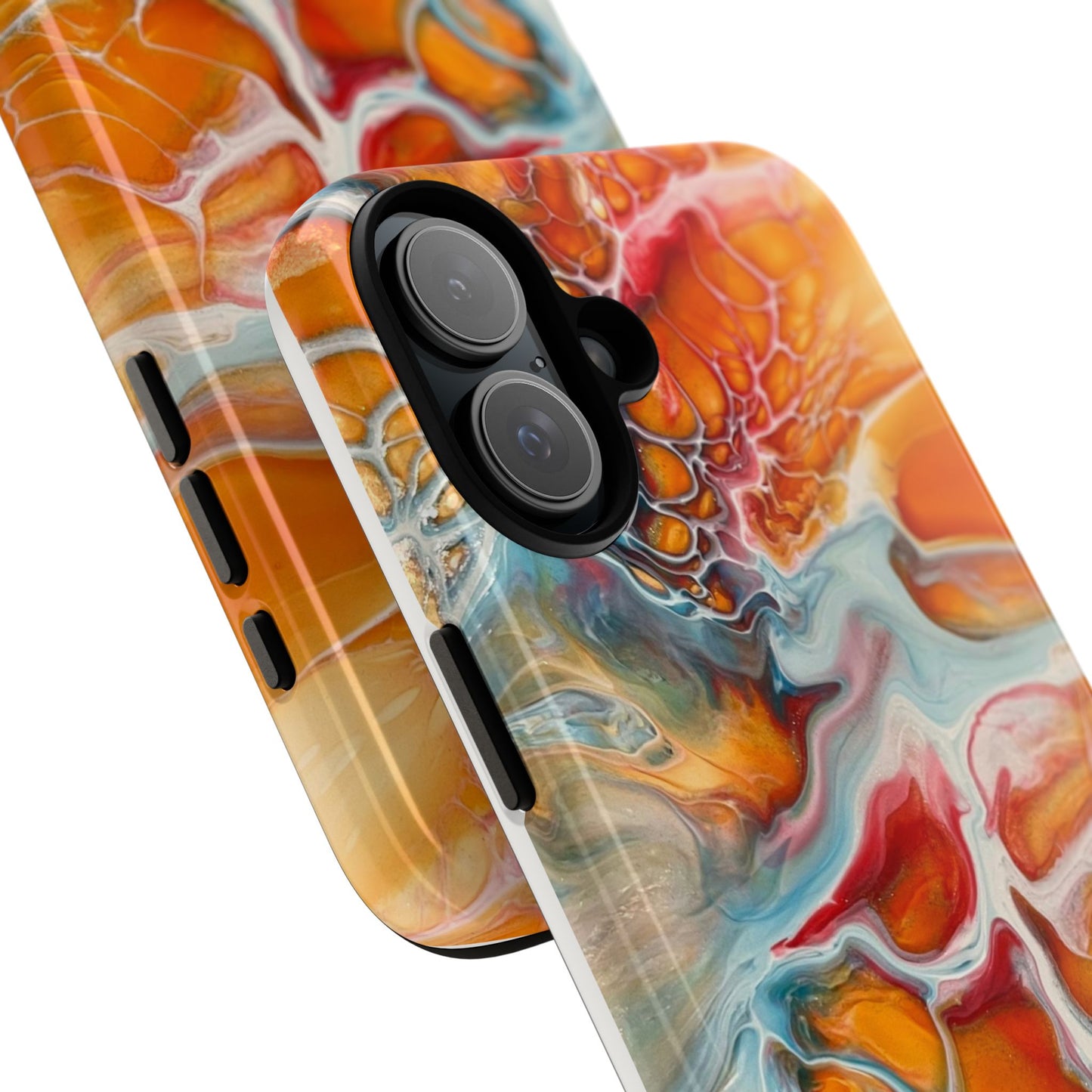 Phone Case - Abstract Orange Lightning Art for Orange Creamsicle Lovers