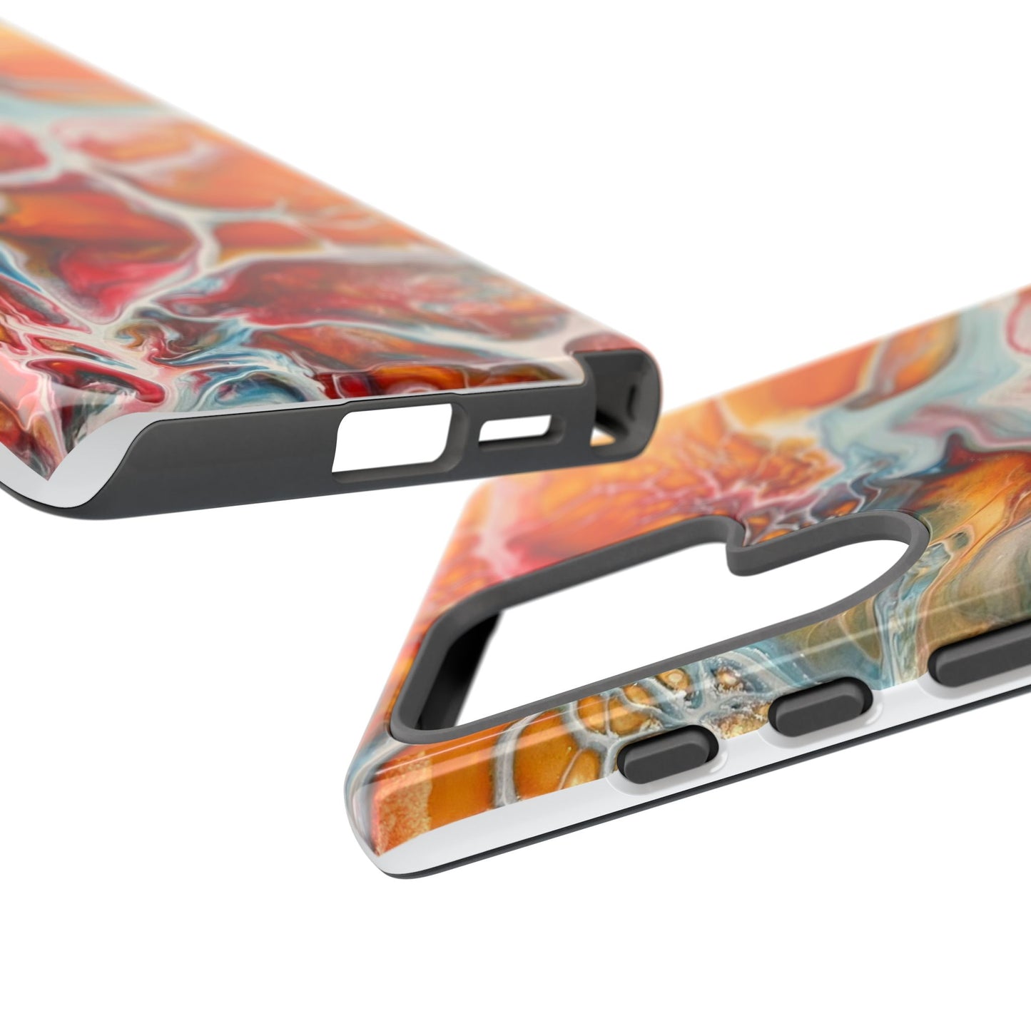 Phone Case - Abstract Orange Lightning Art for Orange Creamsicle Lovers