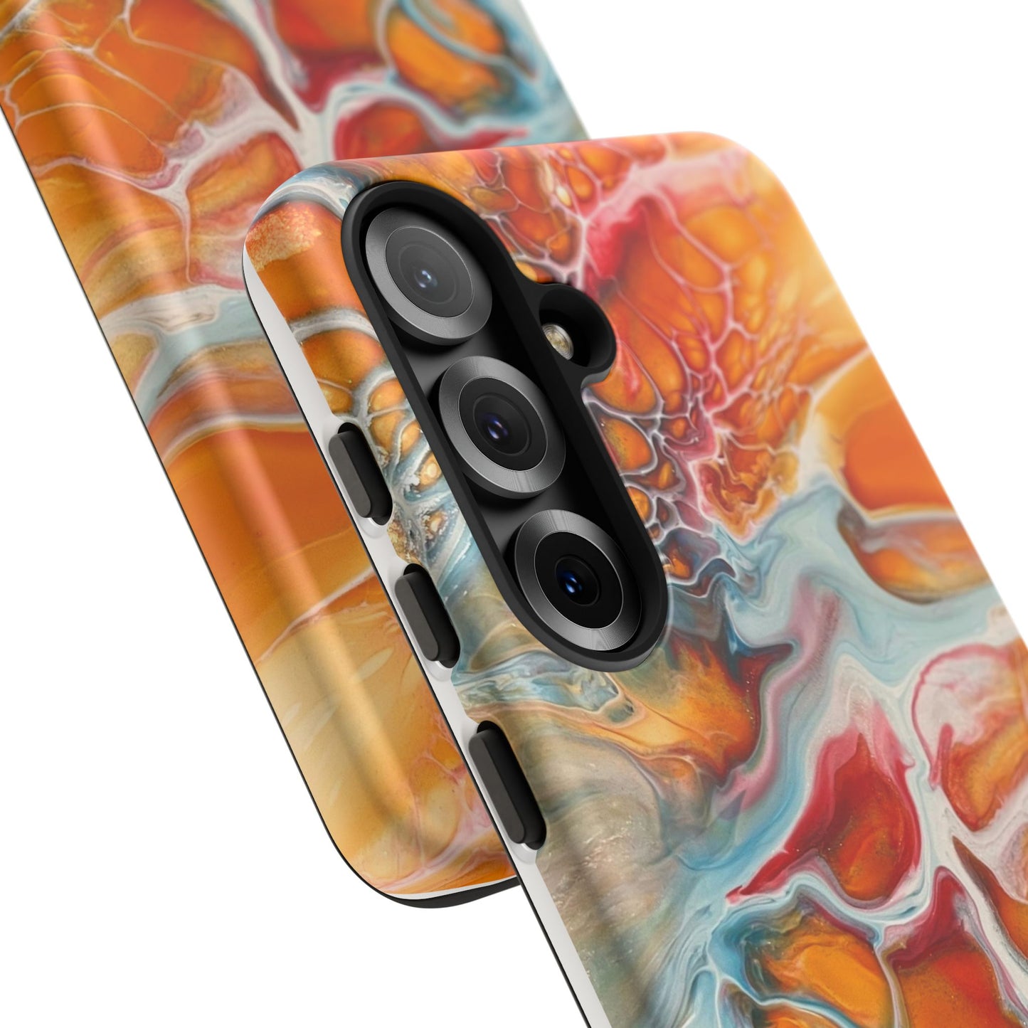 Phone Case - Abstract Orange Lightning Art for Orange Creamsicle Lovers