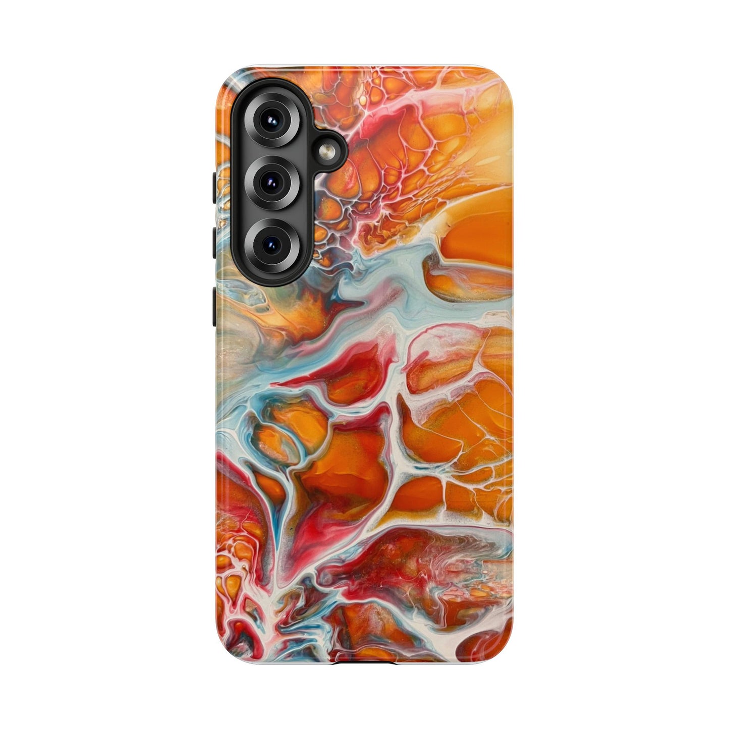 Phone Case - Abstract Orange Lightning Art for Orange Creamsicle Lovers