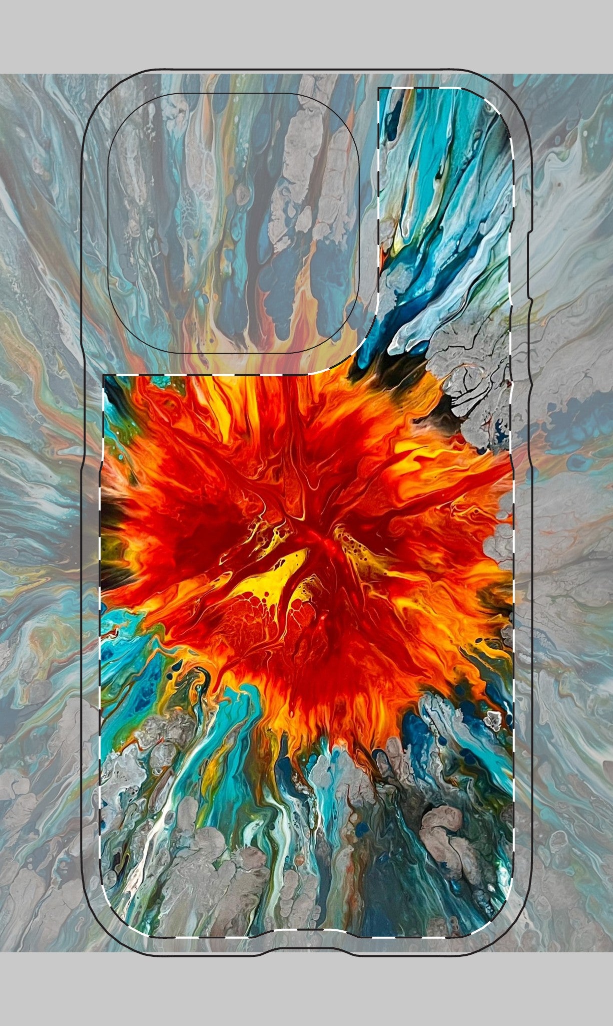 Ocean Fire Cell Phone Magnetic Case
