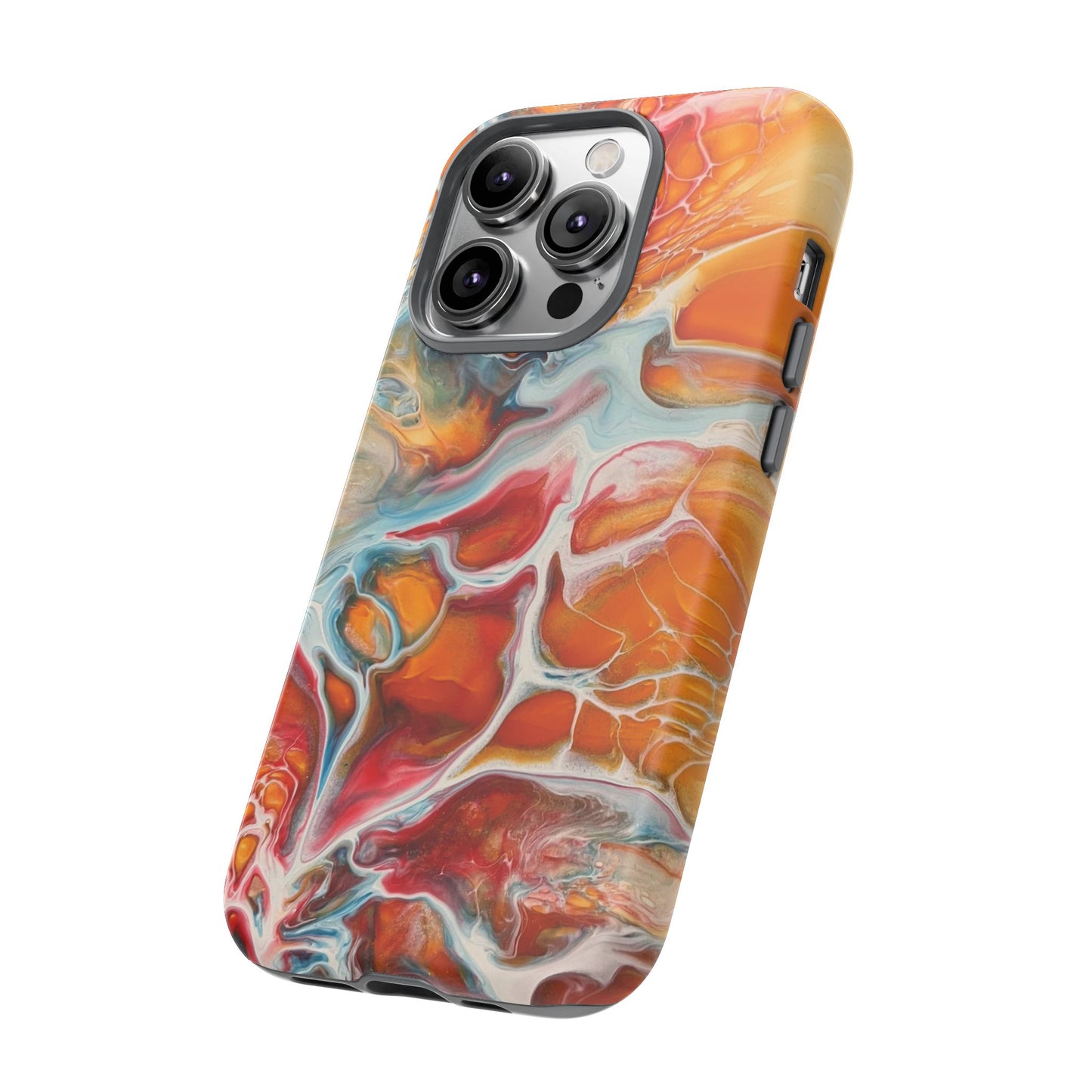 Phone Case - Abstract Orange Lightning Art for Orange Creamsicle Lovers