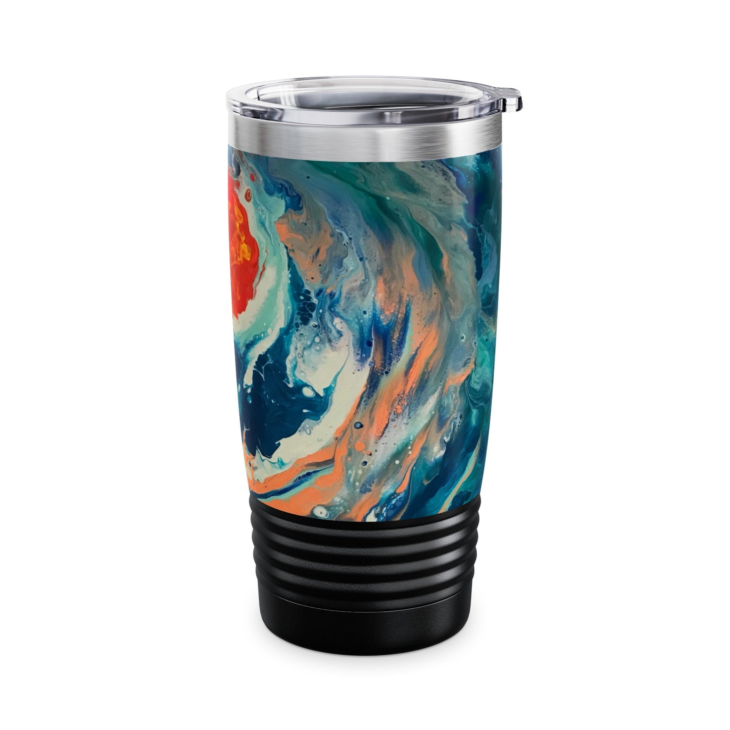 Ocean Wave with Orange Sky Ringneck Tumbler, 20oz