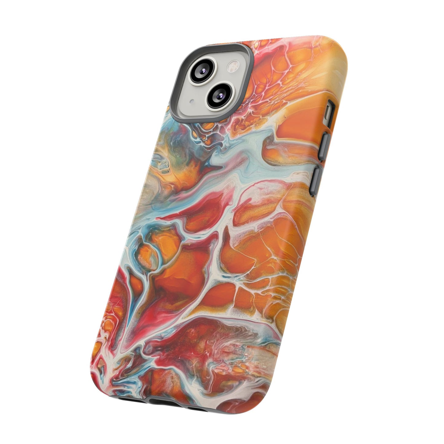 Phone Case - Abstract Orange Lightning Art for Orange Creamsicle Lovers